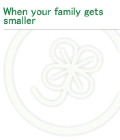 When your family gets smaller